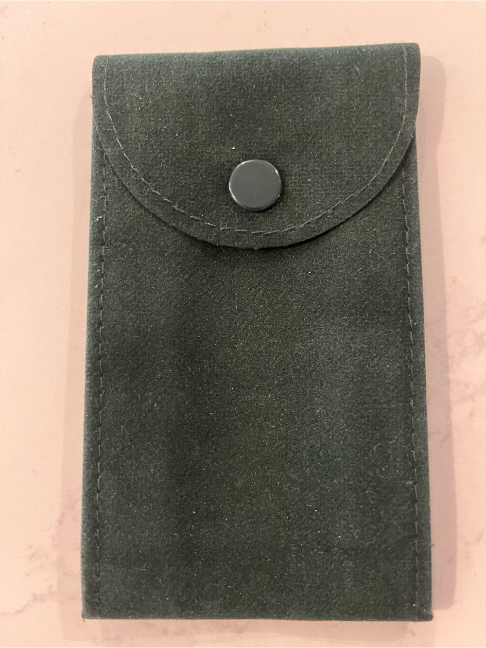 Green Watch Travel/Service Pouch with Snap Closure.